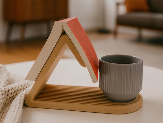 Modern Triangle Book Holder Stand