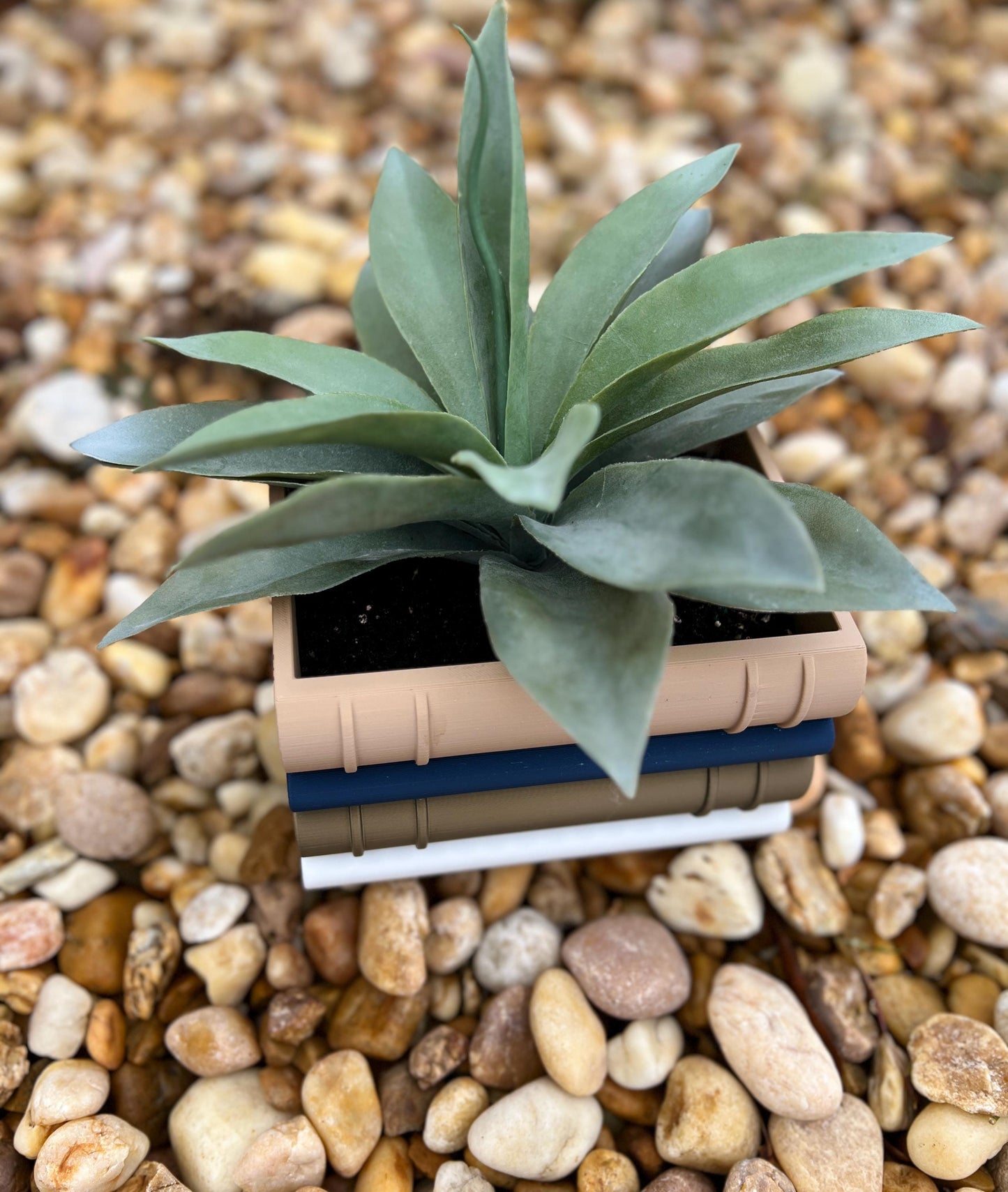 Book Stack Succulent Planter Pot
