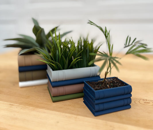 Book Stack Succulent Planter Pot