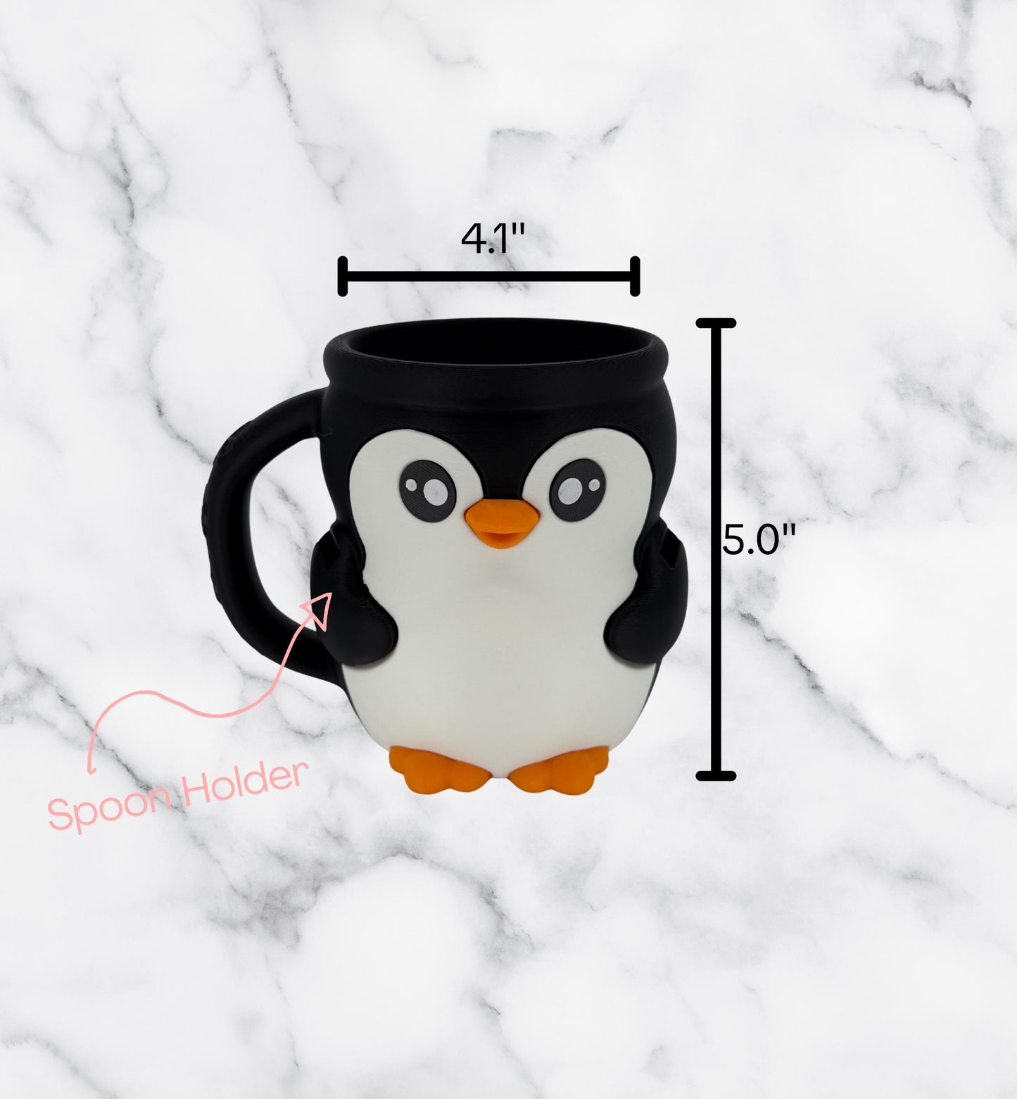 Cute Penguin Ice Cream Pint Holder