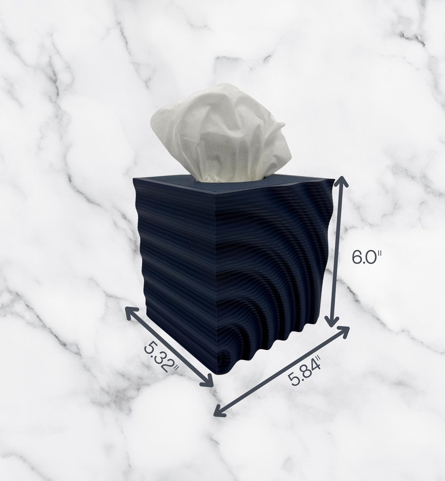 Modern Wave Tissue Box Cover