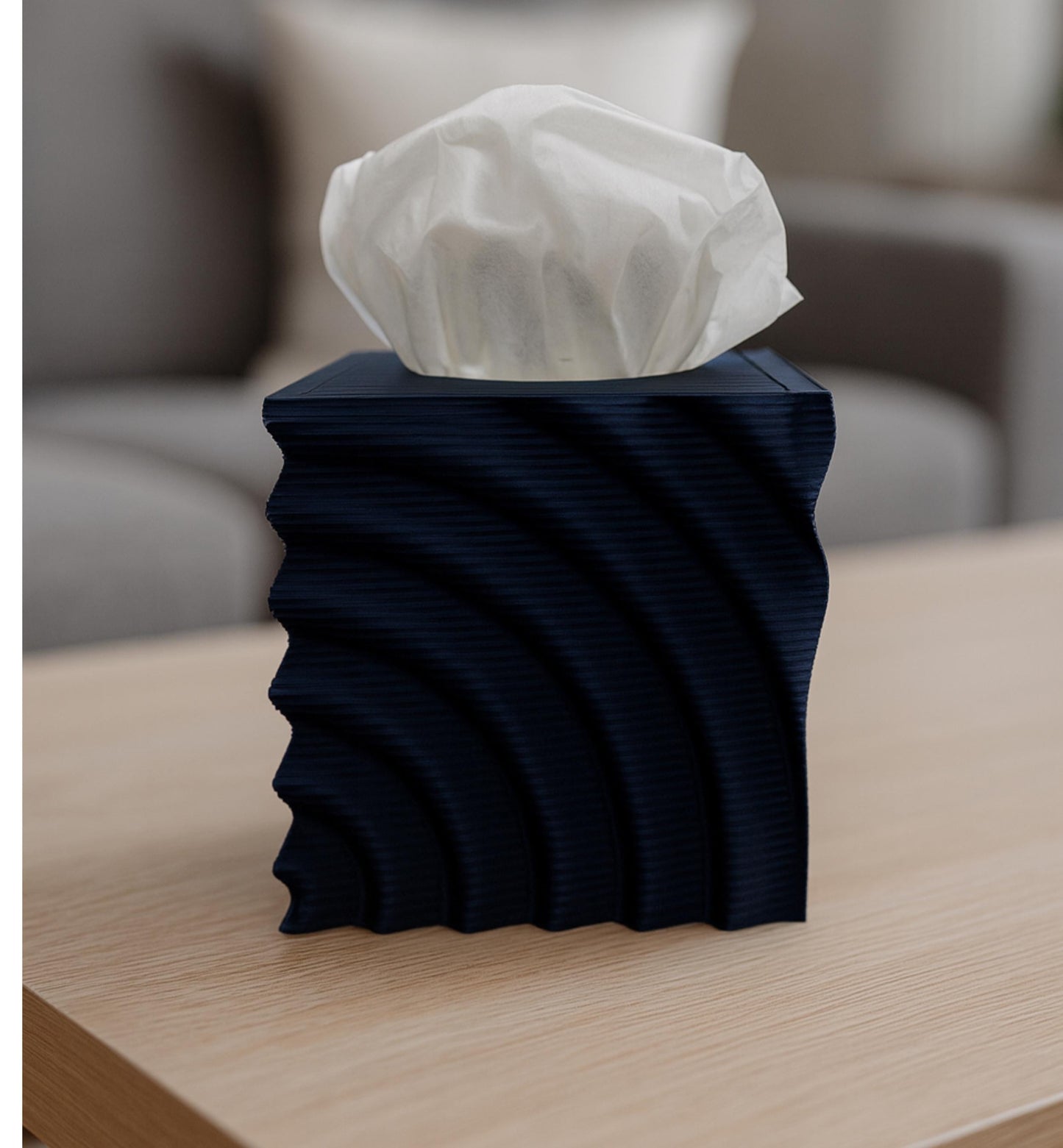 Modern Wave Tissue Box Cover