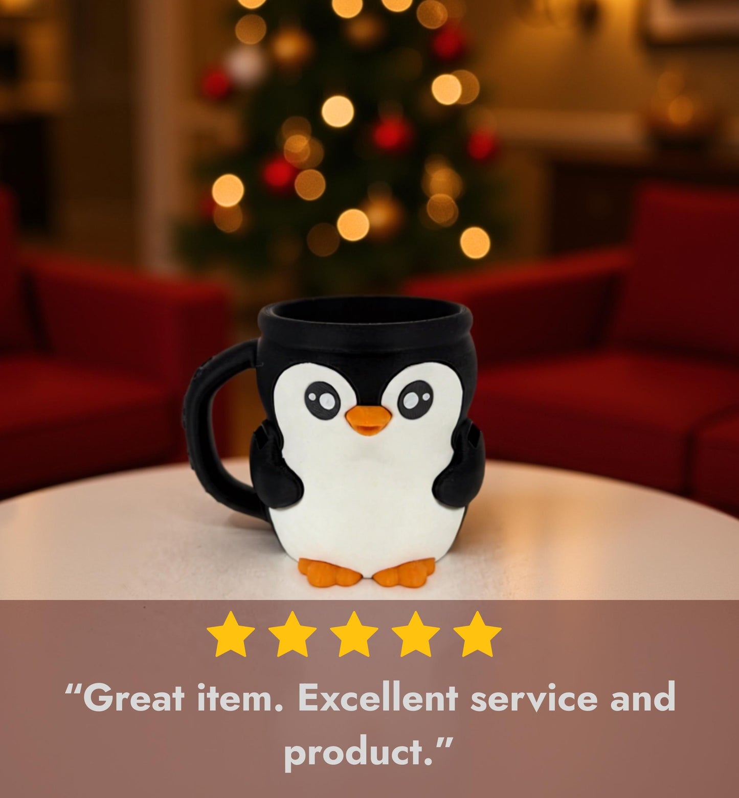 Cute Penguin Ice Cream Pint Holder