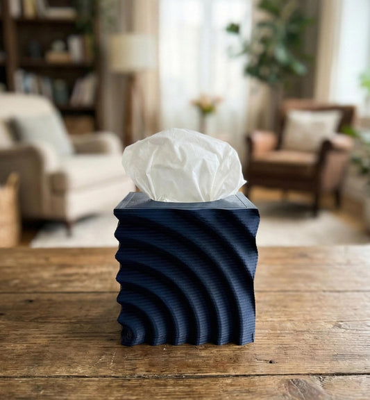 Modern Wave Tissue Box Cover