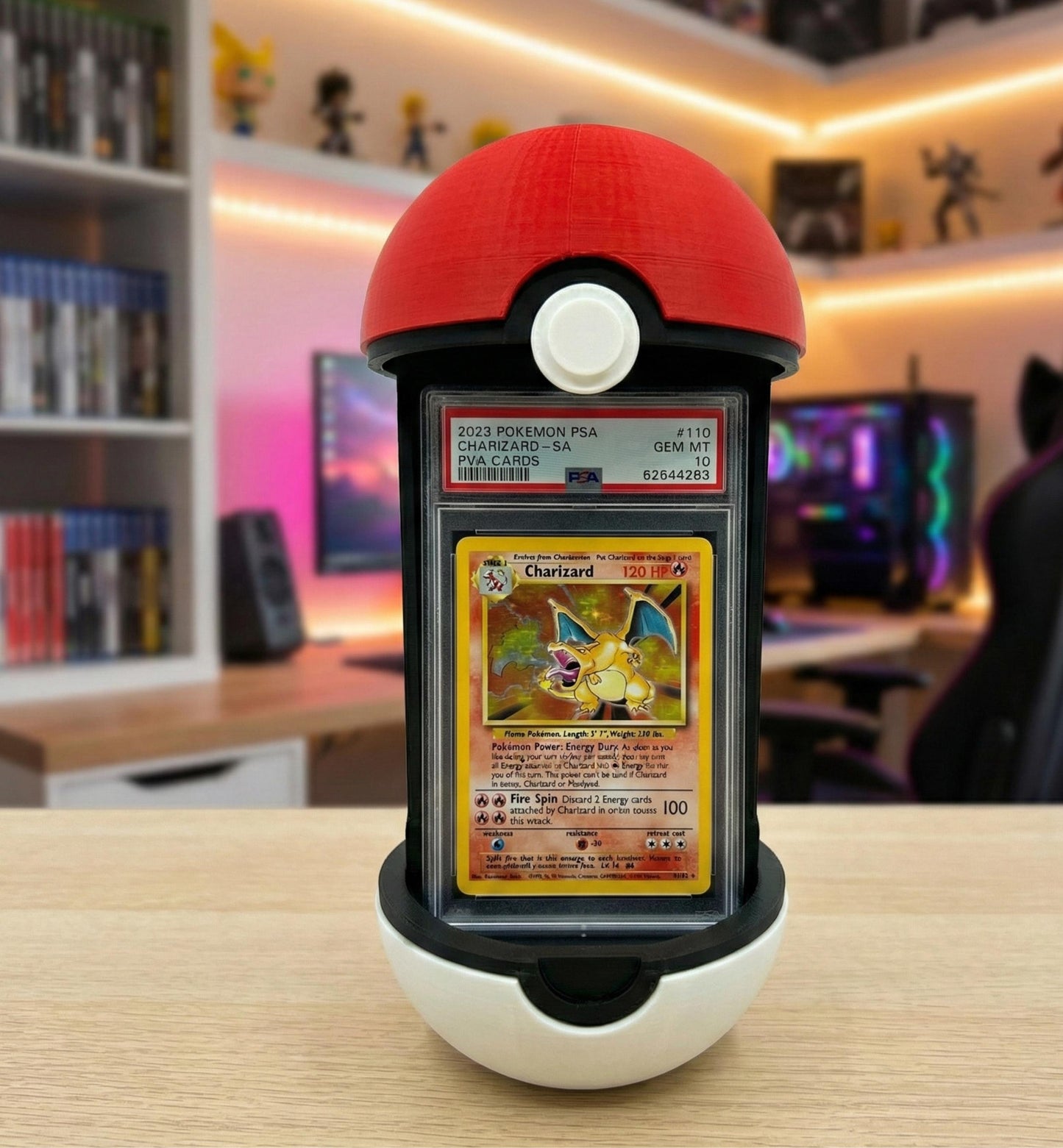 Pokeball Themed PSA Slab Holder