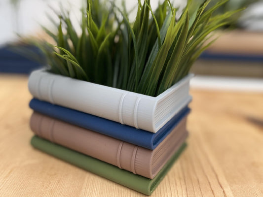 Book Stack Succulent Planter Pot